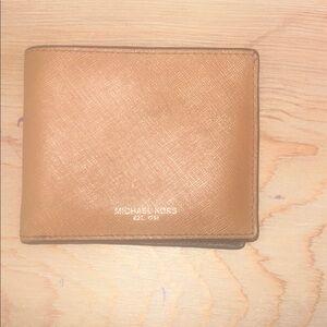 Michael Kors Brown Leather Card Holder
